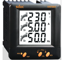 Đồng hồ đo điện áp, dòng điện, tần số VAF36A